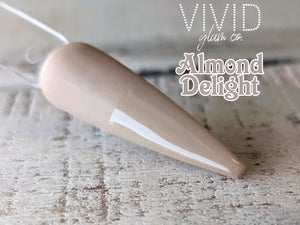 Almond Delight Dipping Powder Solid Nail Dip Vivid Glam Co