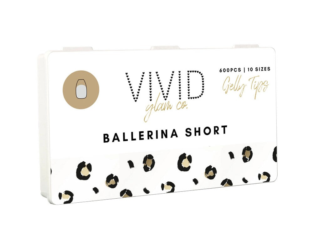 Ballerina Short Gelly Tips Vivid Glam Co