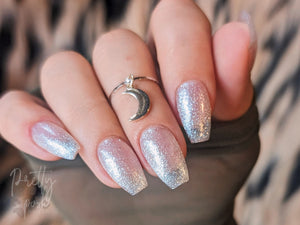 Ballerina Short Gelly Tips Vivid Glam Co HEMA free builder gel Glimmer