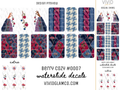 Berry Cozy #0007 - Waterslide Nail Decals
