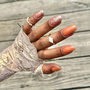 Lace Glam Glove - Rose Gold