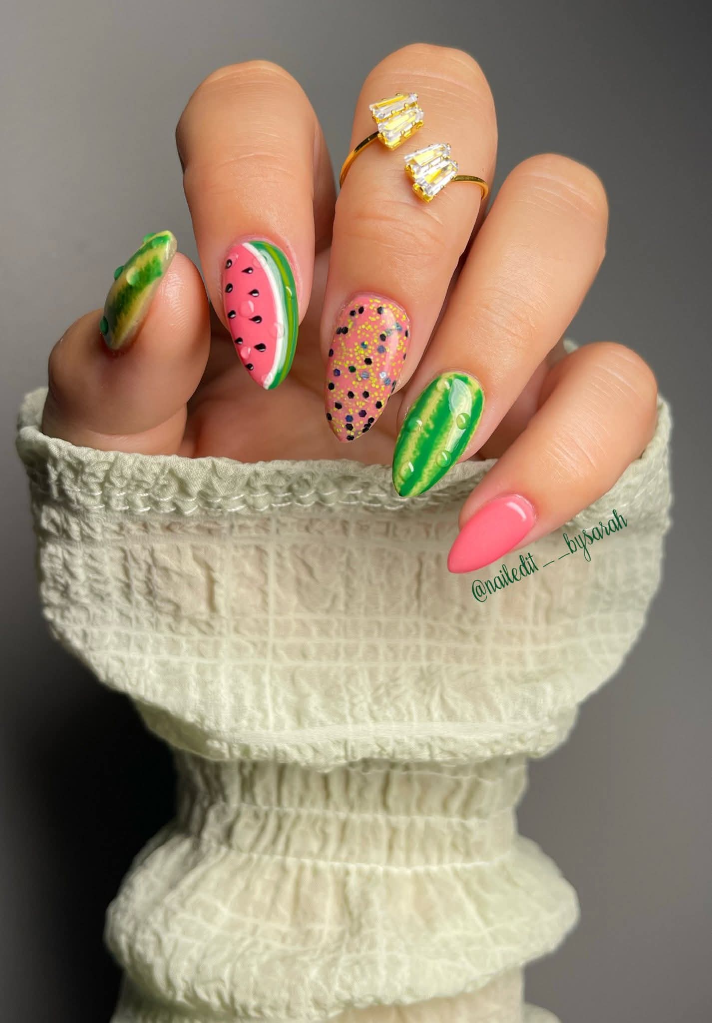 Sour Watermelon + Watermelon Taffy (Duo) - Dip Powder