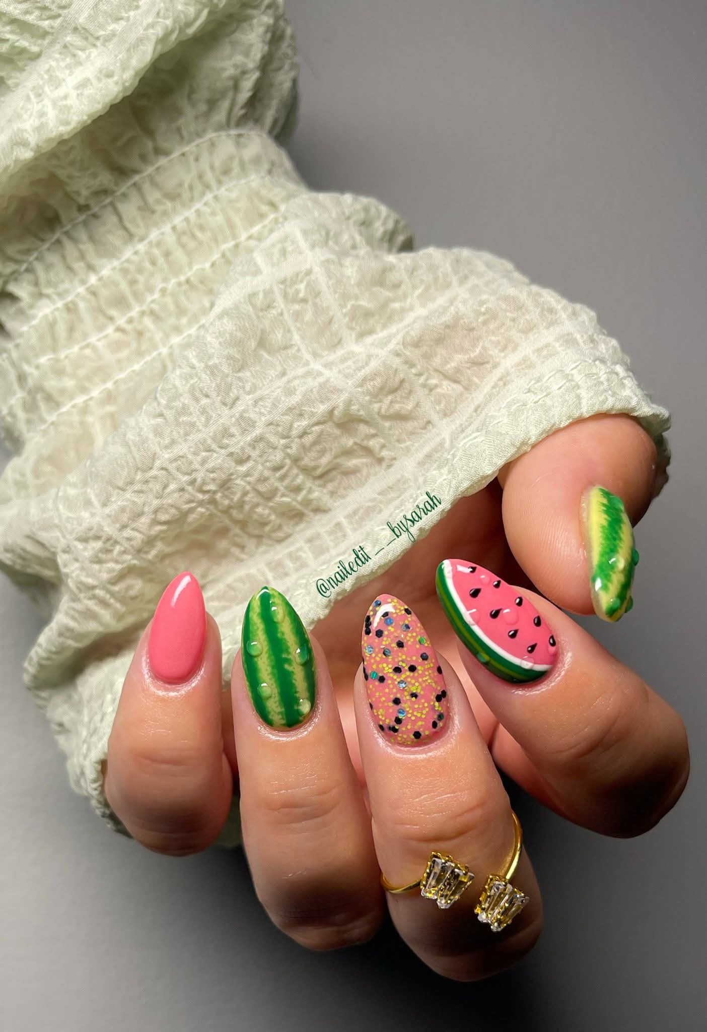 Sour Watermelon + Watermelon Taffy (Duo) - Dip Powder