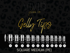 Square Medium Gelly Tips (Pre-Etched)