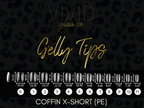 Coffin X-Short Gelly Tips (Pre-Etched)