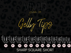 Sharp Square Short Gelly Tips in