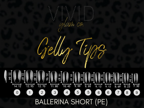 Ballerina Short Gelly Tips (Pre-Etched)