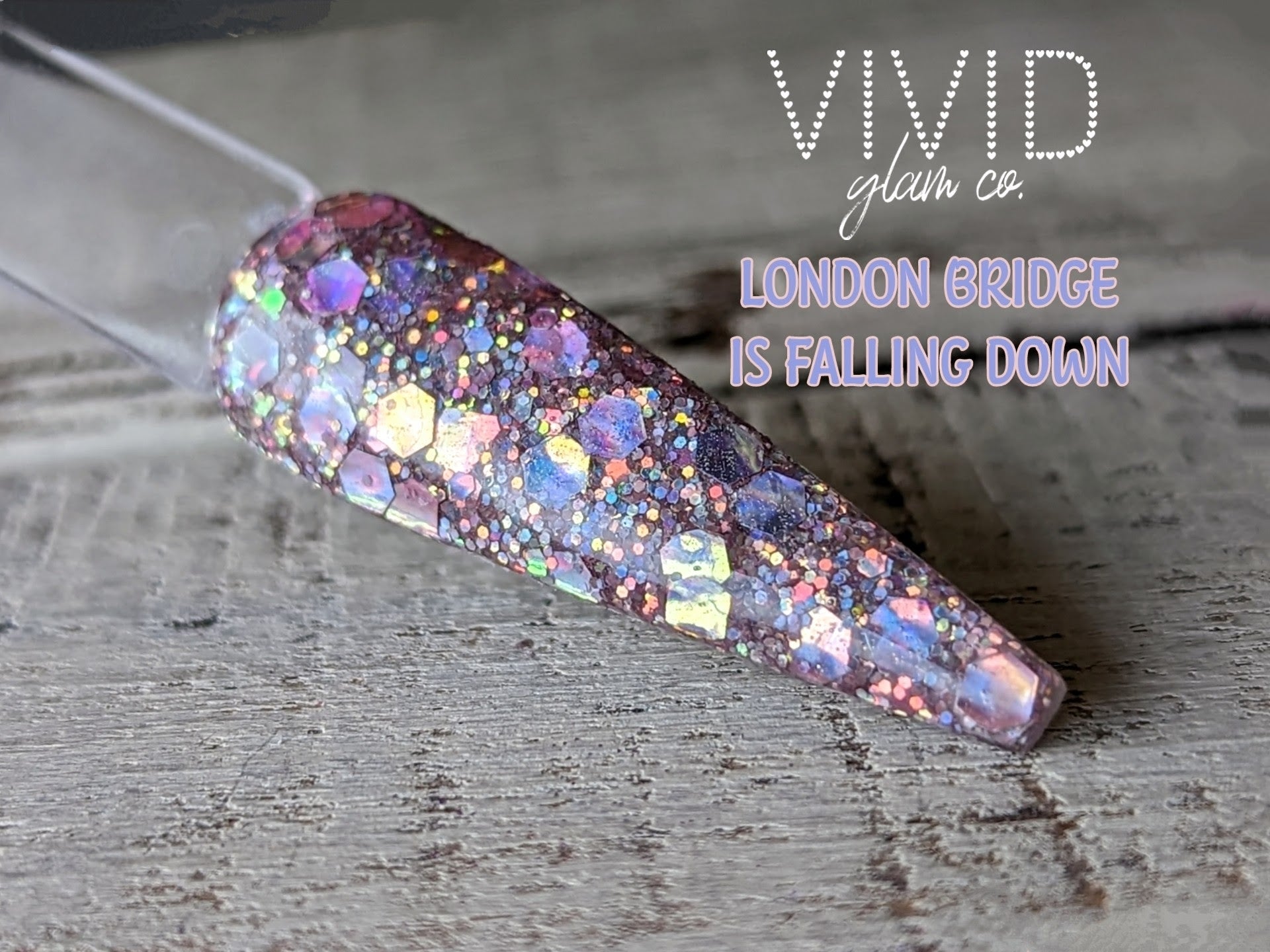 London Bridge Is Falling Down - Glitter Dip Powder