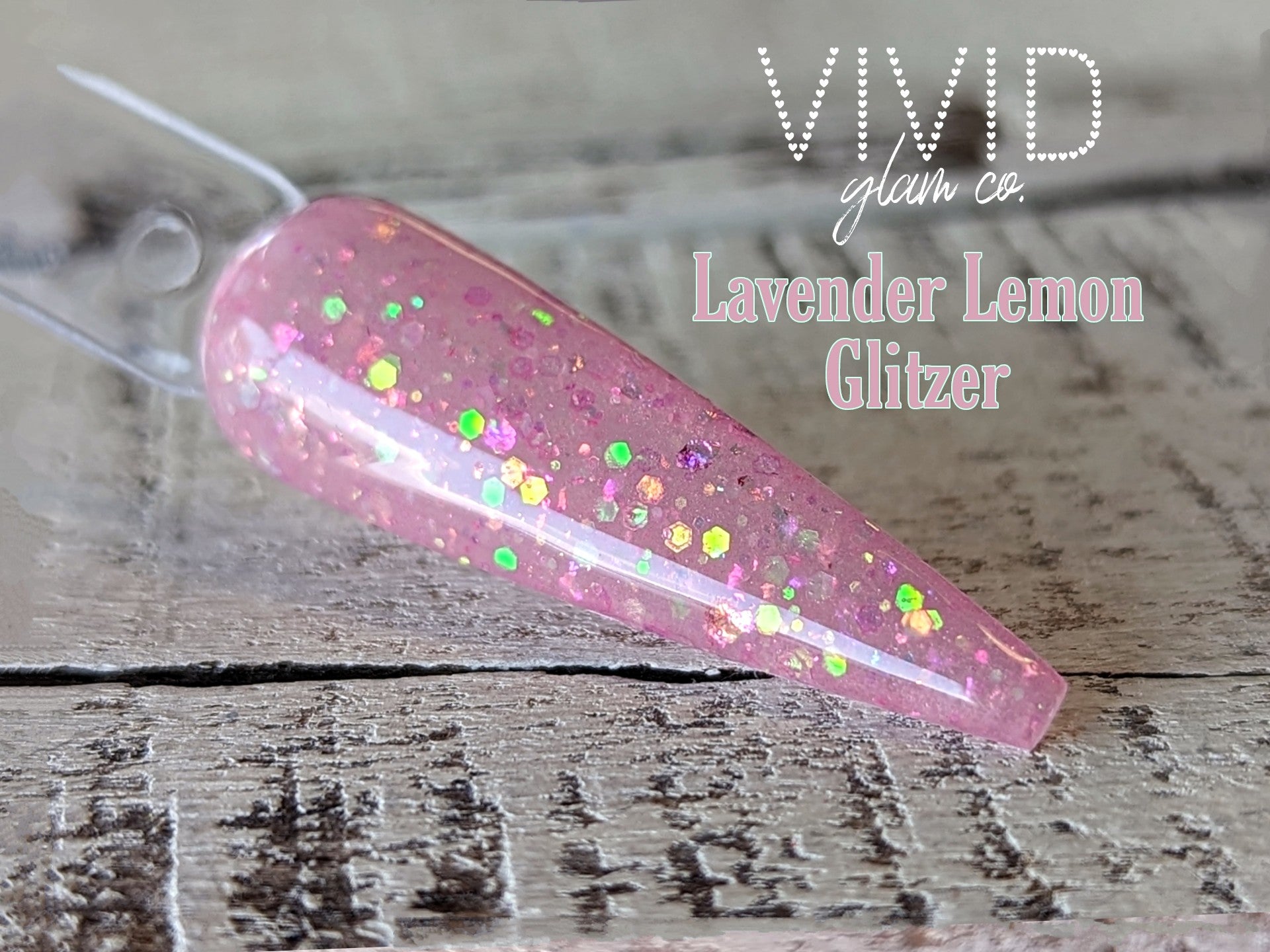 Lavender Lemon Glitzer - Glitter Dip Powder