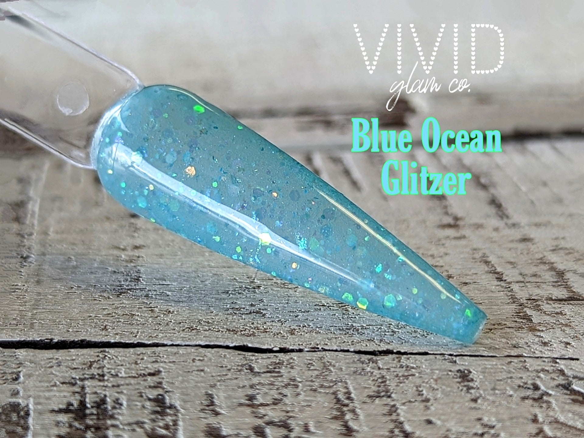 Blue Ocean Glitzer - Glitter Dip Powder
