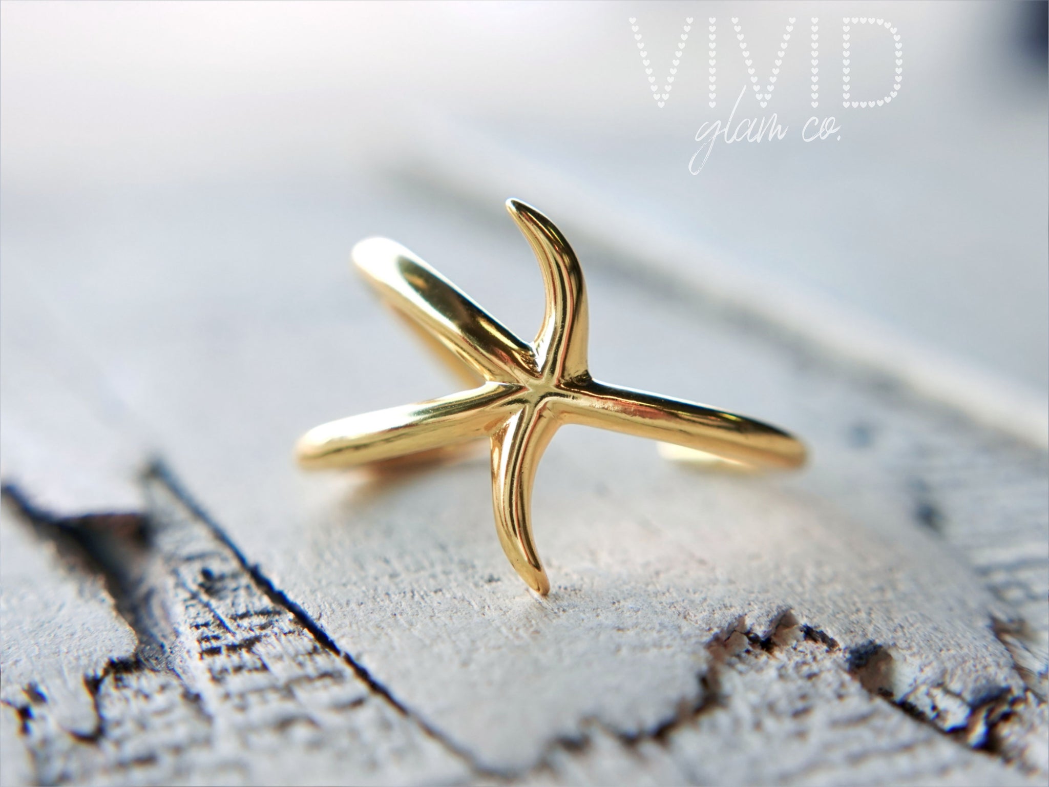 Empress Solid 925 Sterling Silver Starfish Ring - Handmade, Nickel-Free, Hallmarked