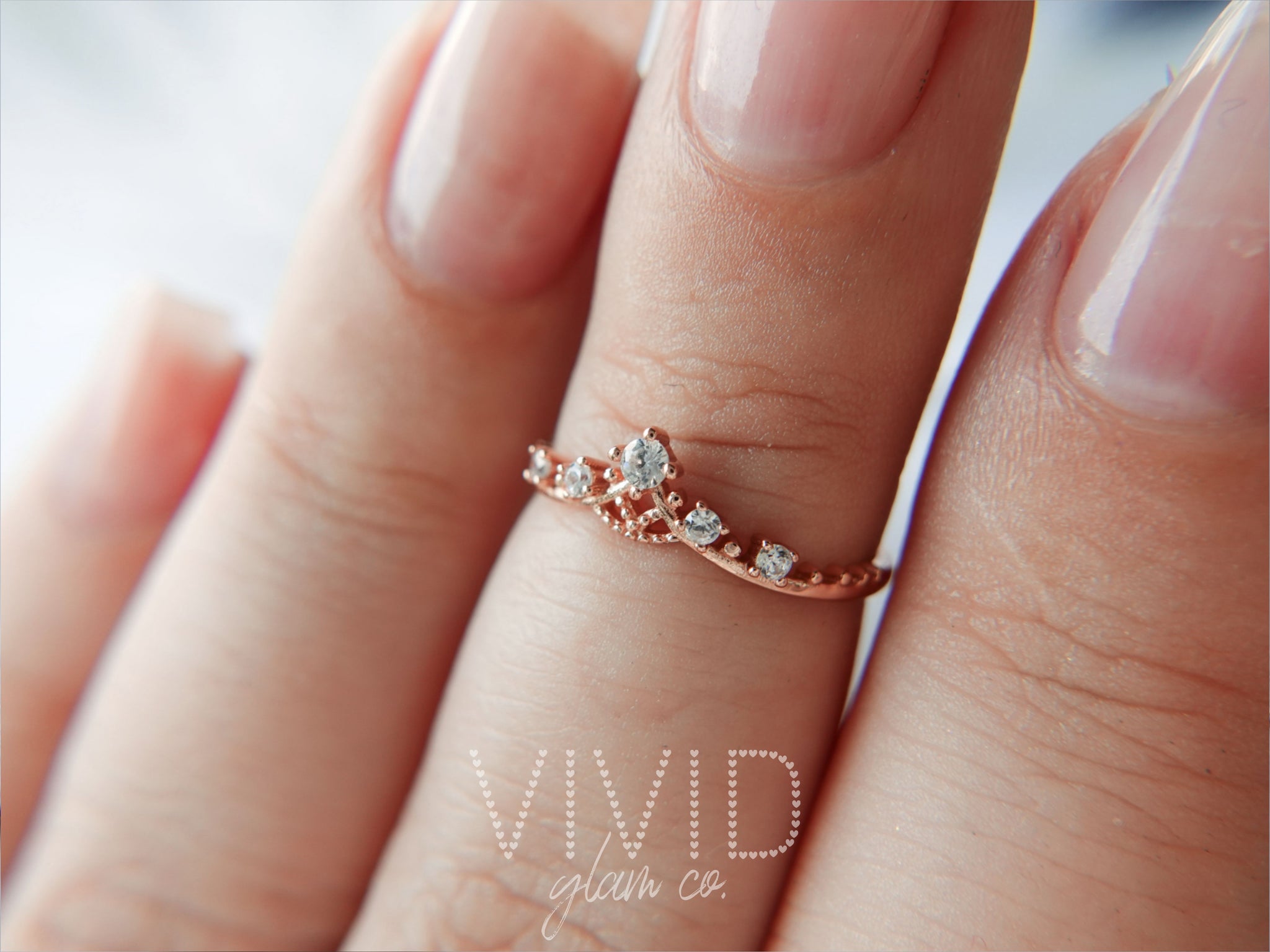 Crowned Ring - Rose Gold (925)