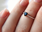 Black Heart Ring - Silver (925)