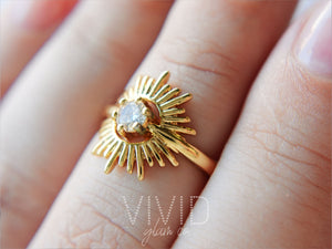 Sunburst Ring - Gold (925)