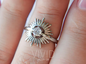 Sunburst Ring - Silver (925)