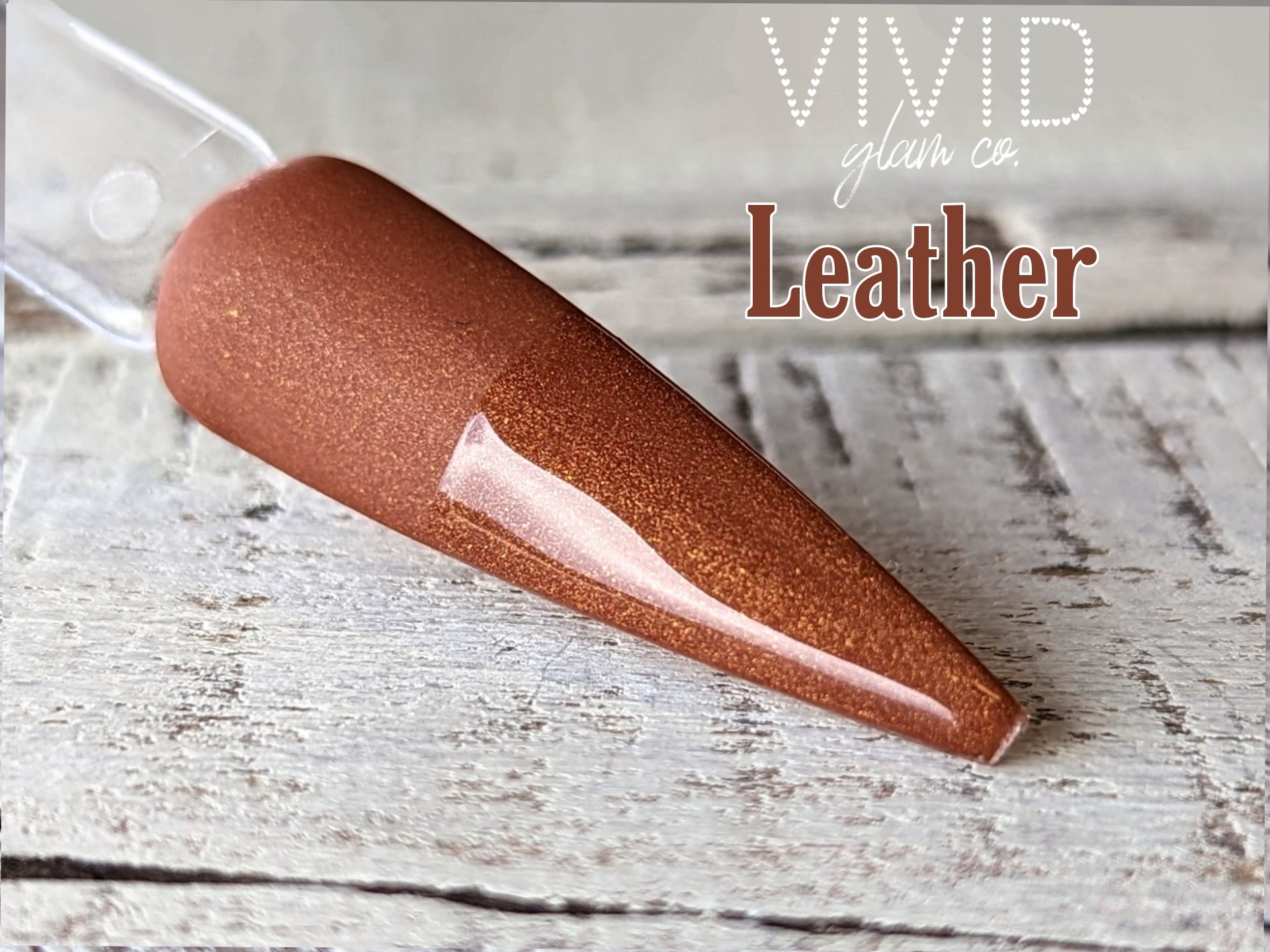 Leather - Shimmer Dip Powder
