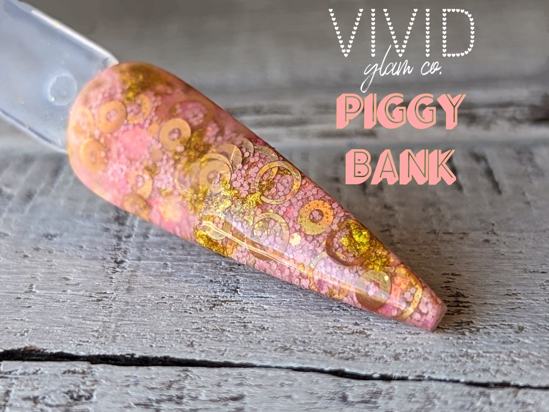 Piggy Bank - Glitter Dip Powder