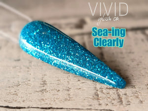 Sea-ing Clearly - Glitter Dip Powder