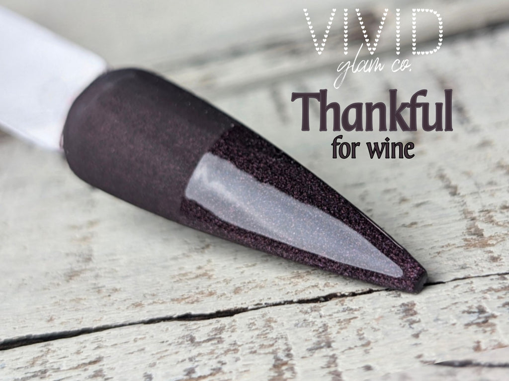 Thankful For Wine - Shimmer Dip Powder