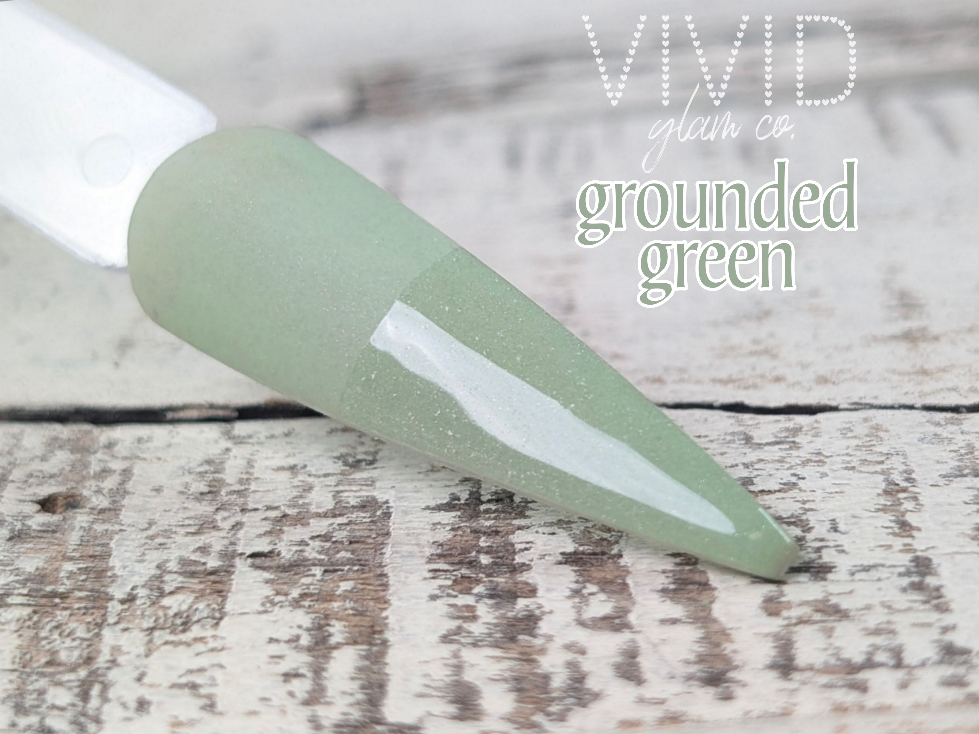 Grounded Green - Shimmer Dip Powder