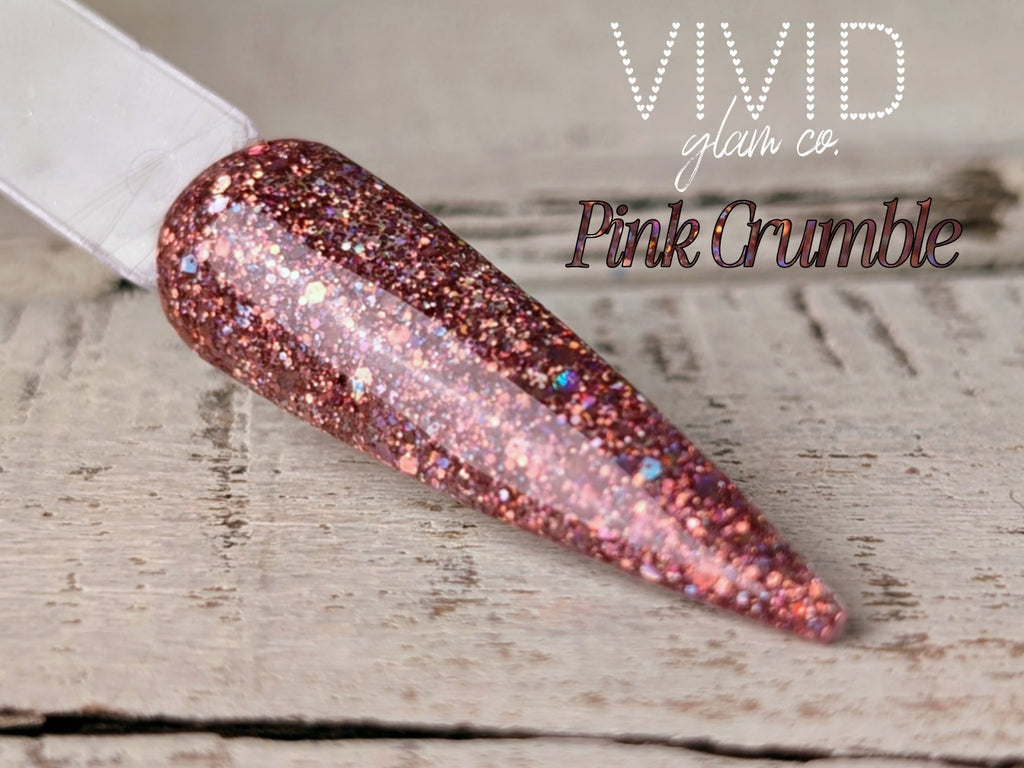 Pink Crumble- Glitter Dip Powder