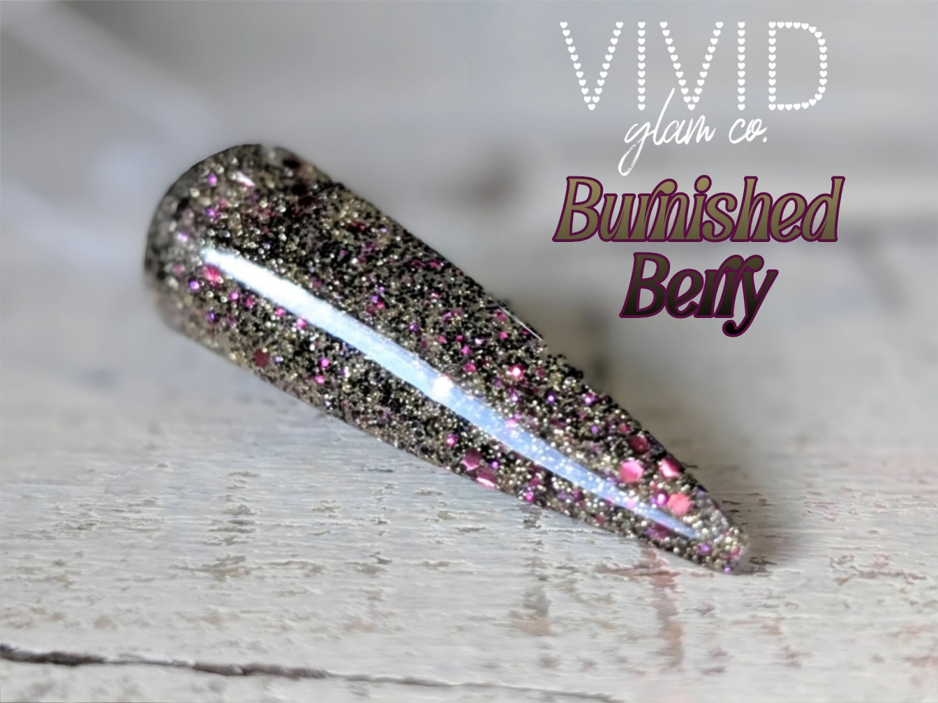 Burnished Berry - Glitter Dip Powder