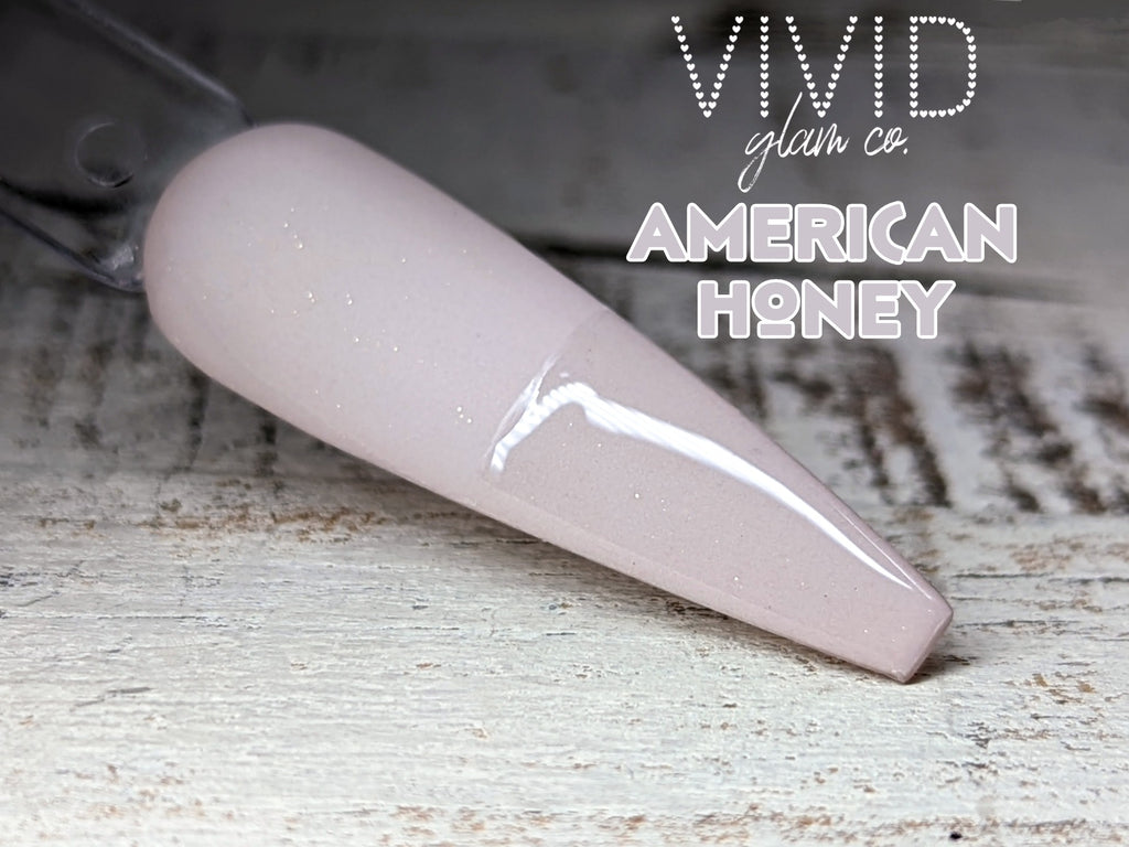 AMERICAN HONEY SOLID DIP NAIL DIPPING POWDER VIVID GLAM CO