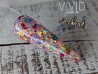 Airhead glitter dip powder for nails, Vivid Glam Co