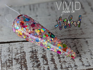 Airhead glitter dip powder for nails, Vivid Glam Co