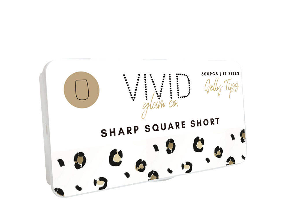 Sharp Square Short Gelly Tips in