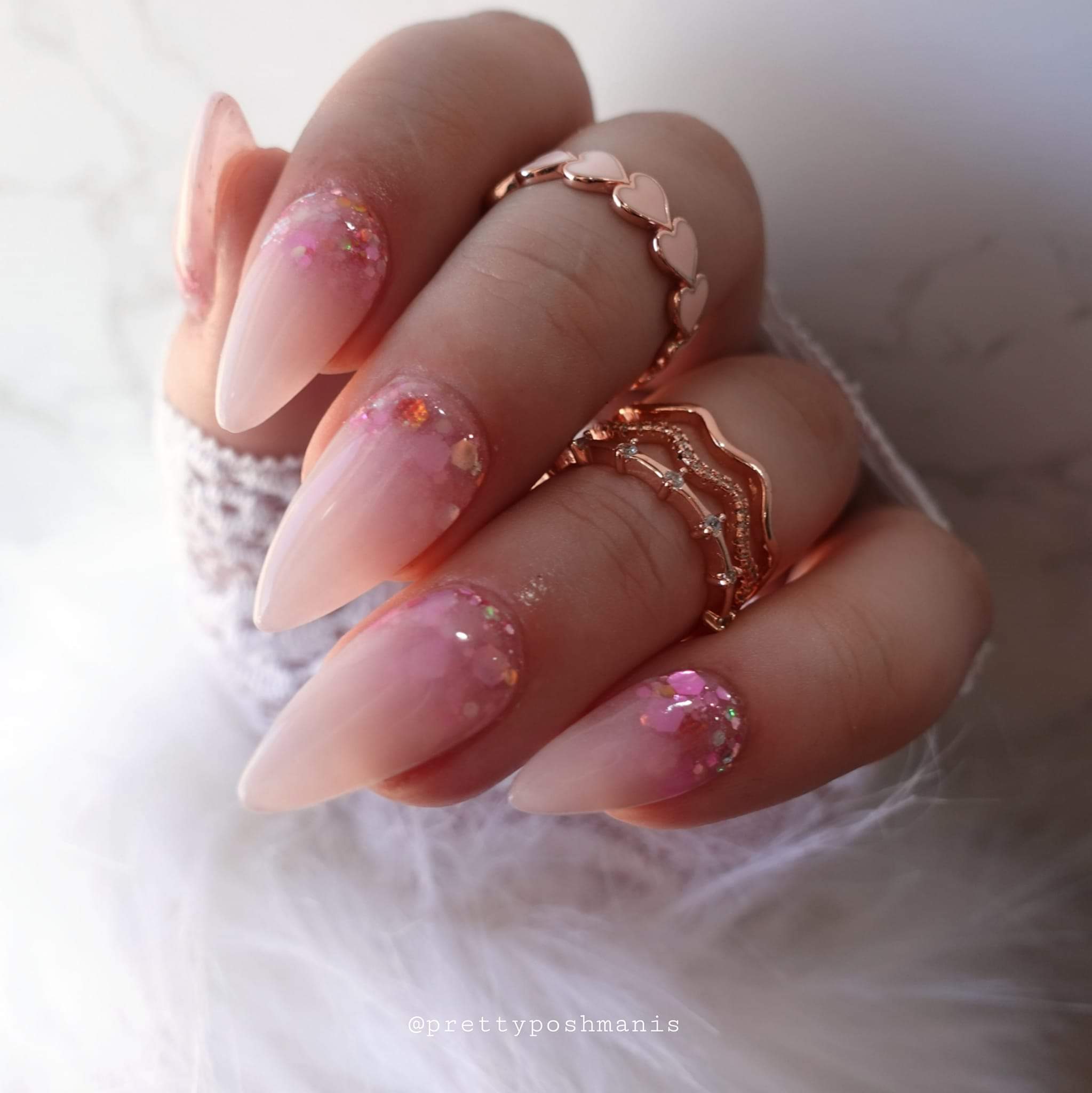 Triple Wave Ring - Rose Gold