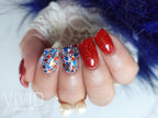Red, White, & Boujee - Glitter Dip Powder