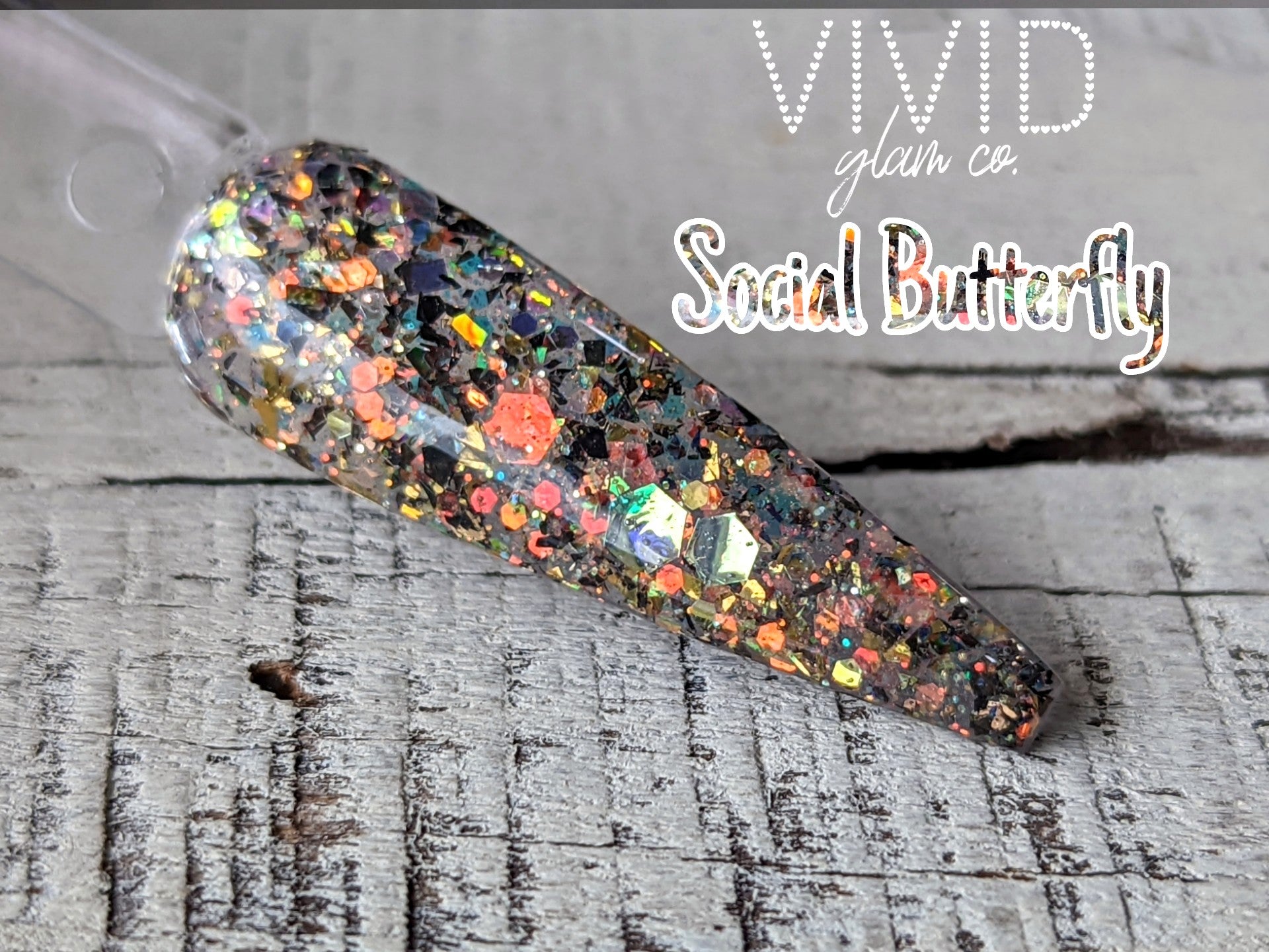 Social Butterfly - Glitter Dip Powder
