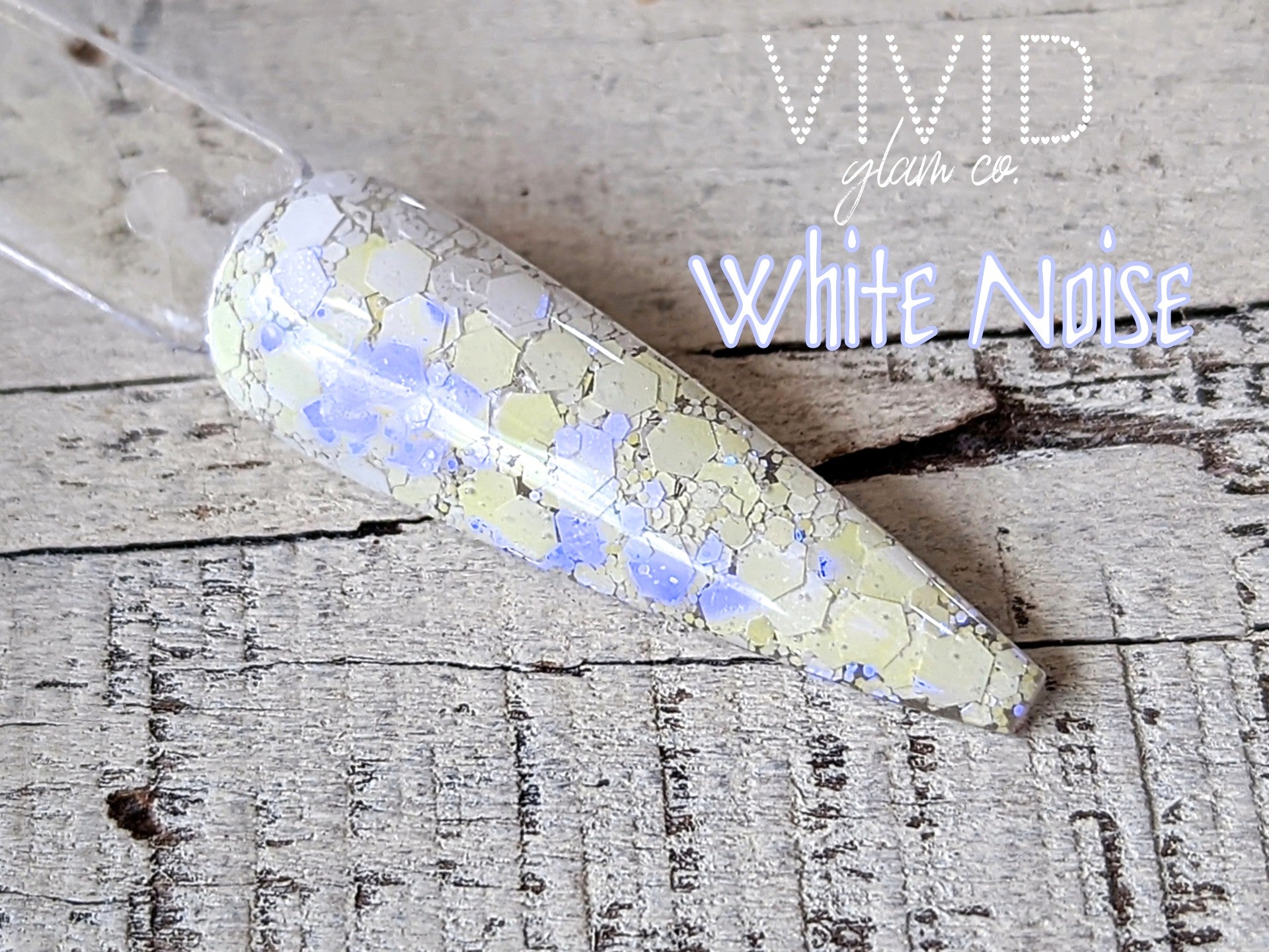 White Noise - Glitter Dip Powder
