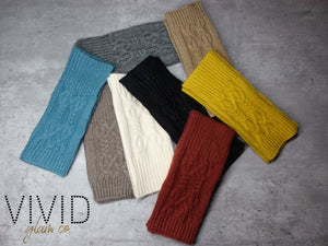 Knit Glam Glove - Tan