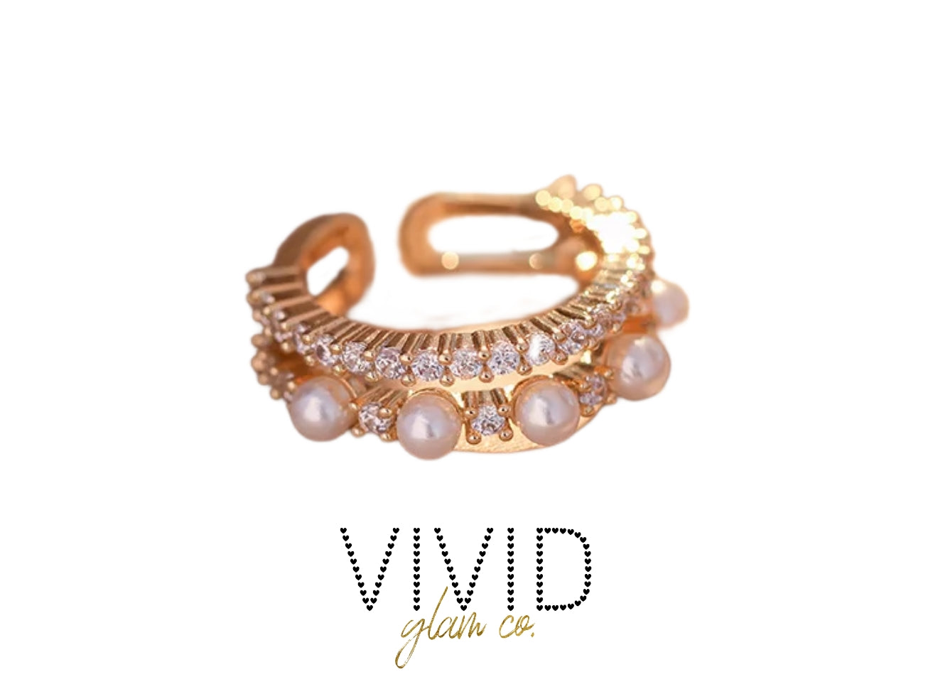 Diamonds & Pearls Ring (Last Chance!)
