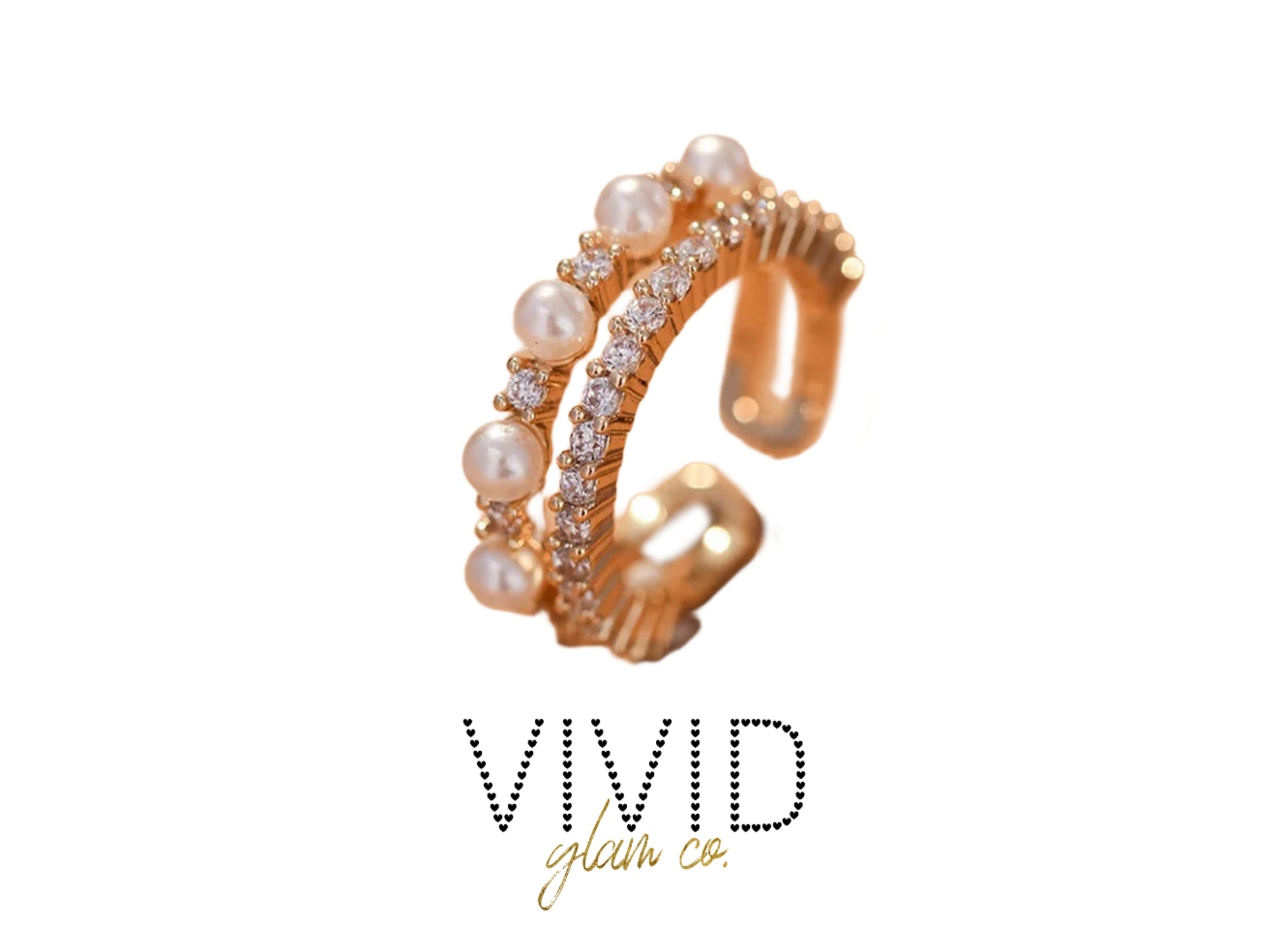 Diamonds & Pearls Ring (Last Chance!)