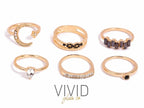 Dark Side of The Moon Ring Set (6pc)