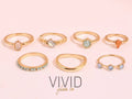 Just Beachy Gold Ring Set (7pc)