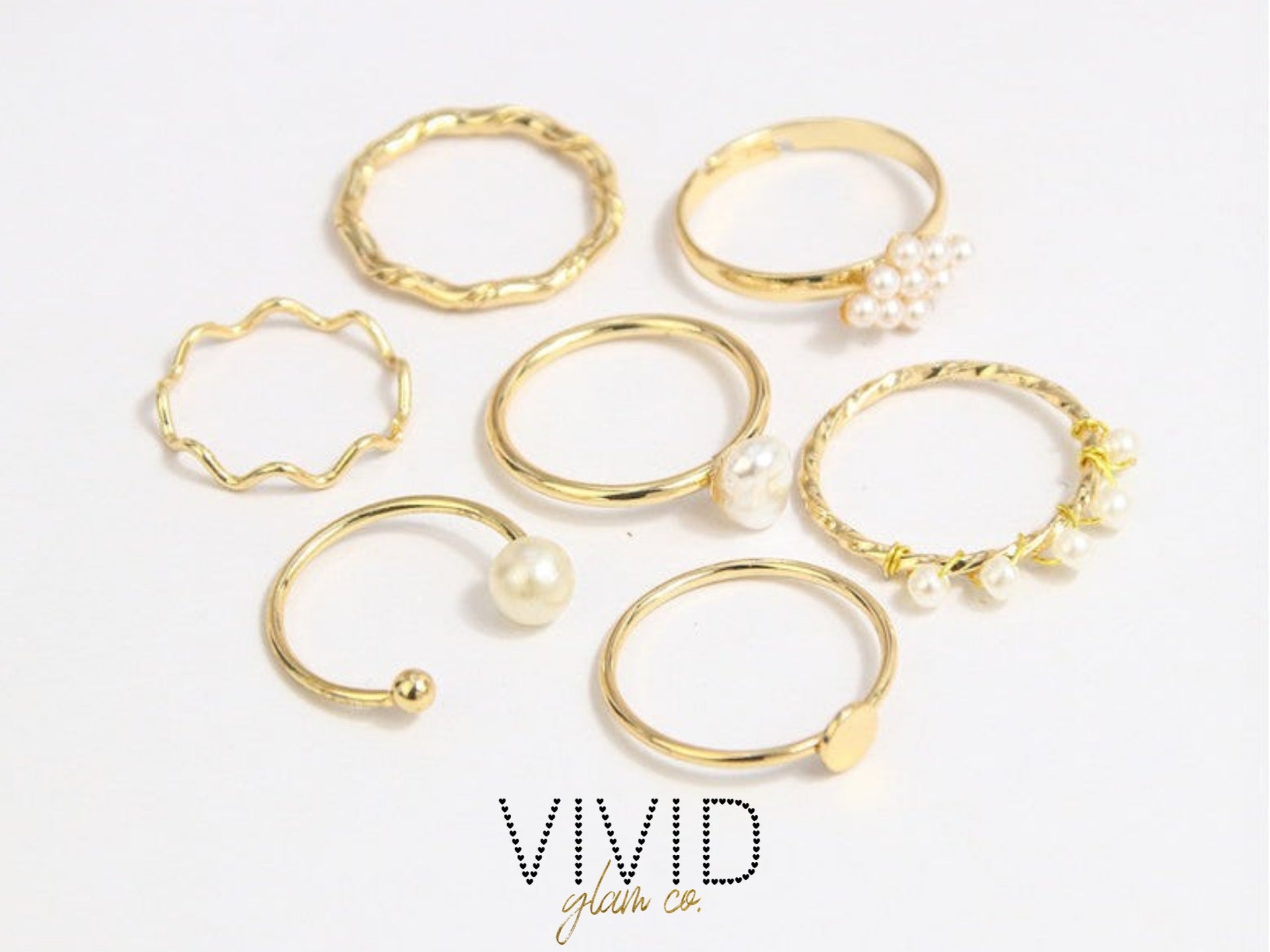 Pearls, Please Ring Set (7pc)