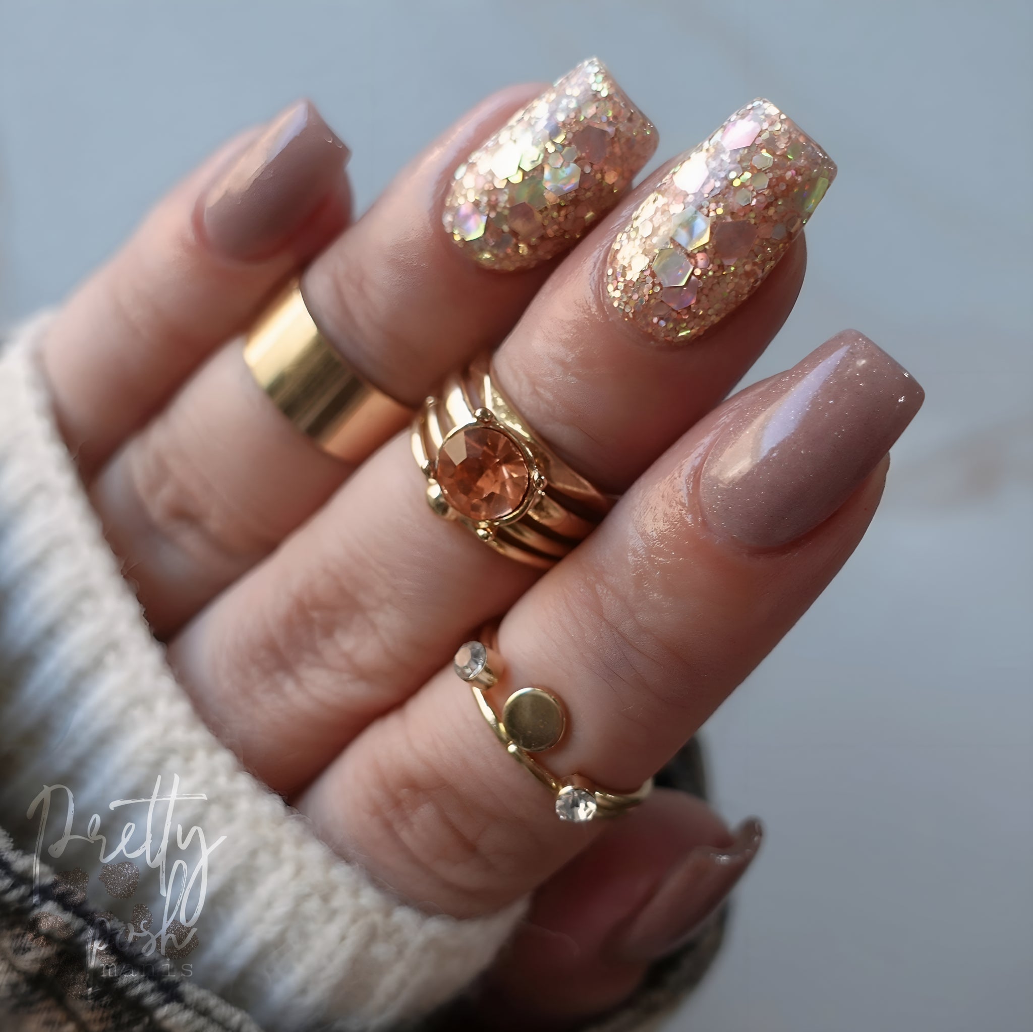 Glam Gold Ring Set (10pc)