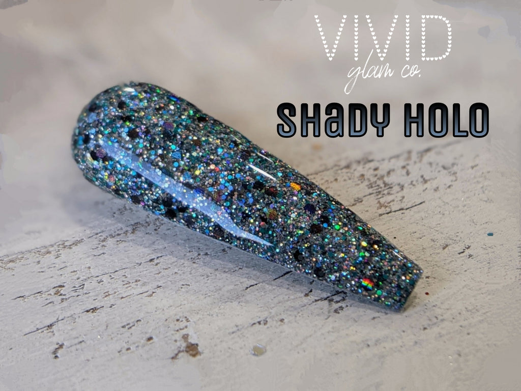 Shady Holo - LE Glitter Dip Powder