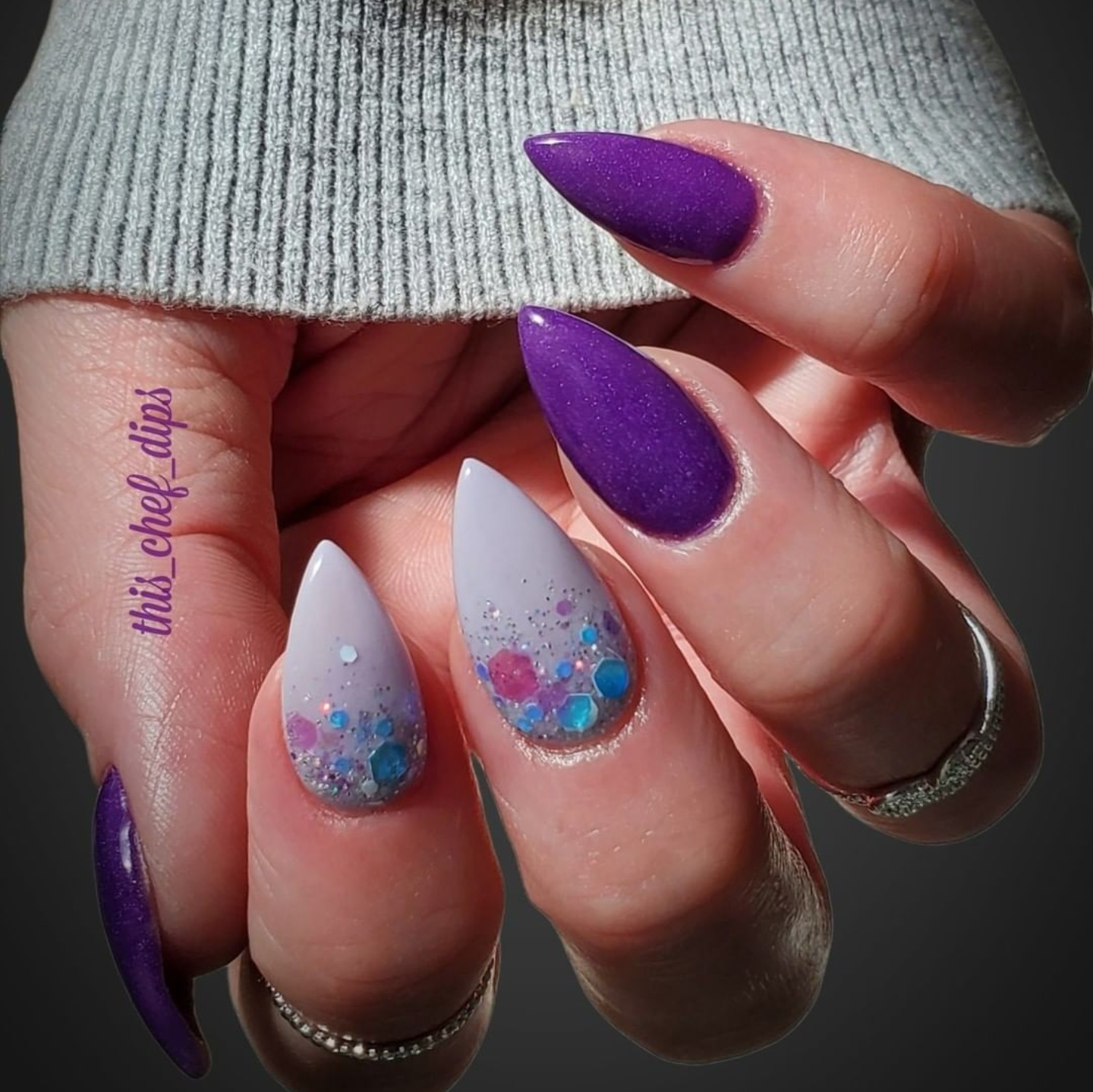 Grapeful - Shimmer Dip Powder
