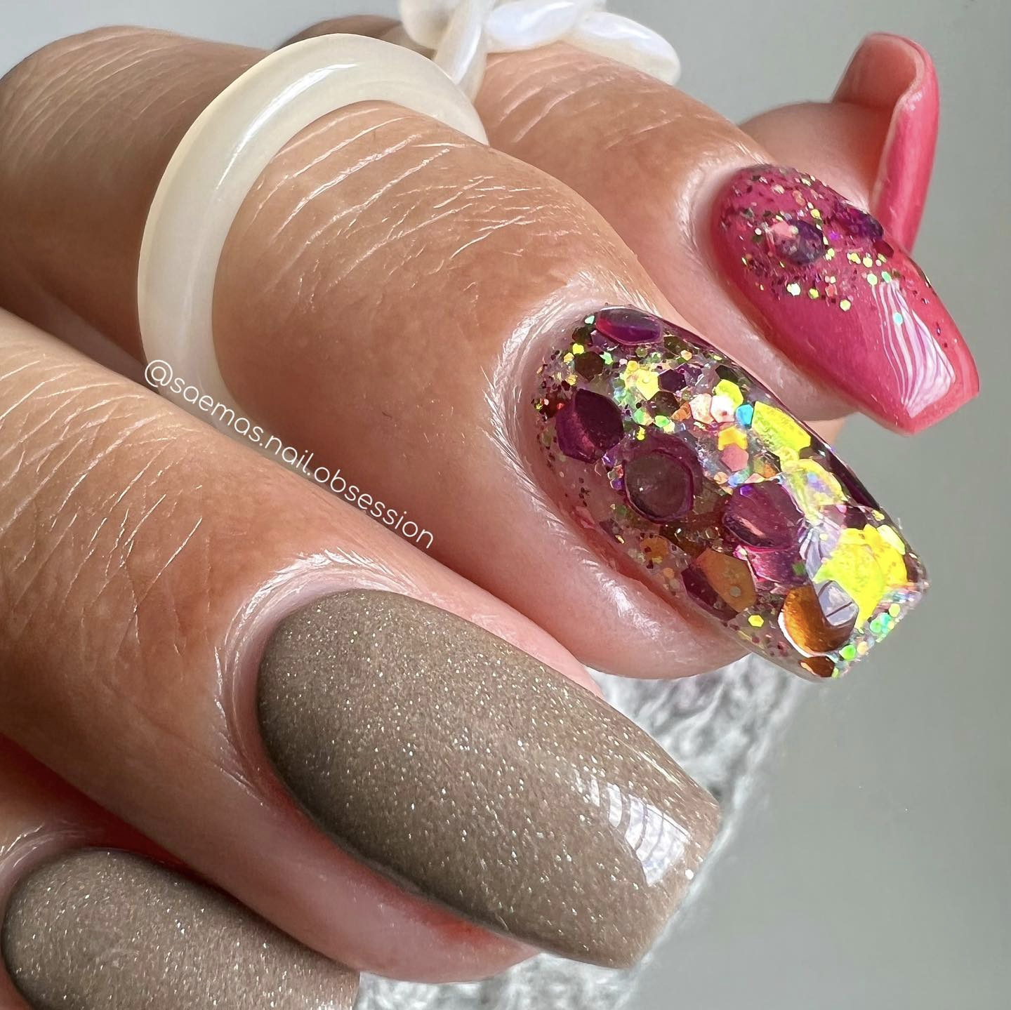 Morning Bloom - Glitter Dip Powder